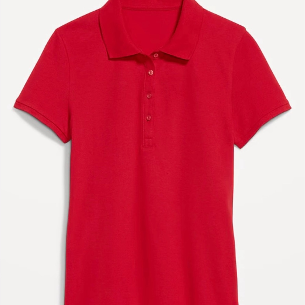 Classic Red Kids Polo School Uniform Shirt